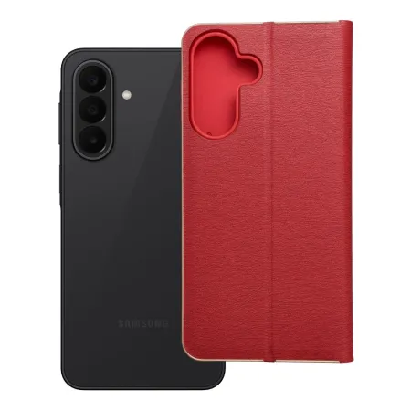 Etui z klapką na Samsung A27 Luna Book Gold czerwone