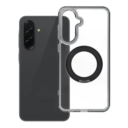 Etui na Samsung A36 Frame Circle Stand zgodne z MagSafe czarne