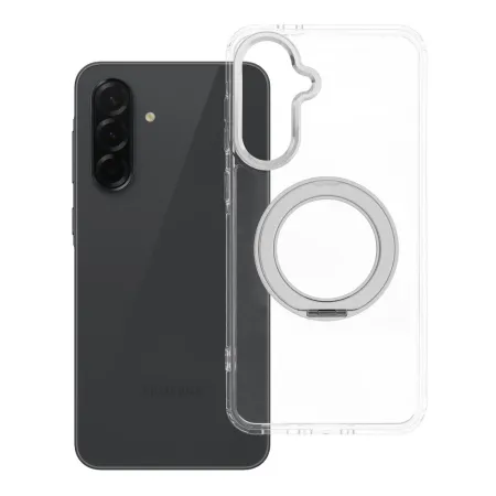 Etui na Samsung A36 Frame Circle Stand zgodne z MagSafe transparentne
