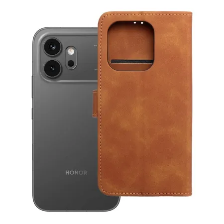 Etui z klapką na Honor 600 LITE Tender Book brązowe