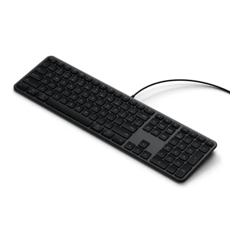 Klawiatura przewodowa USB A/USB C QWERTY Dual (Mac/Windows) Satechi Slim LX3 Wired czarrna