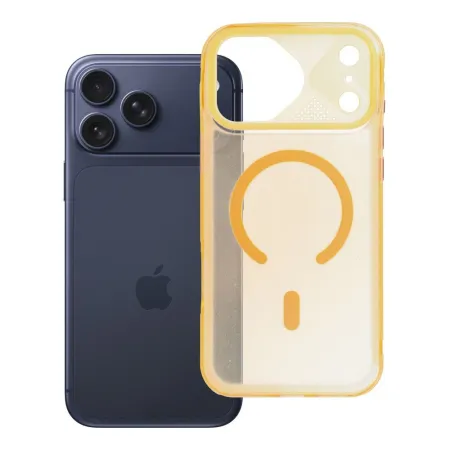 Etui na iPhone 17 Pro max / 18 Pro Max (low camera edge) Aurora zgodne z MagSafe pomarańczowe