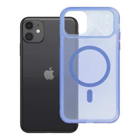Etui na iPhone 11 Aurora zgodne z MagSafe niebieskie