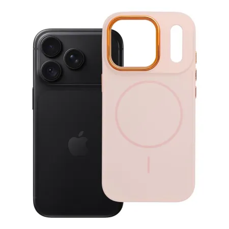 Etui na iPhone 18 Pro / 17 Pro Frame Mag Cover zgodne z MagSafe pudrowy róż