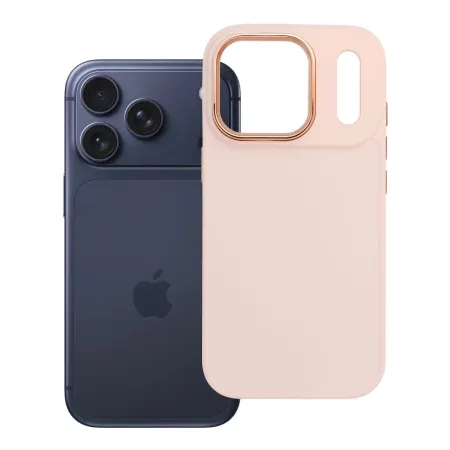 Etui na iPhone 18 Pro / 17 Pro Frame pudrowy róż