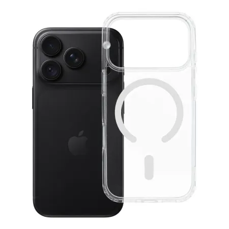 Etui na iPhone 18 Pro / 17 Pro Drop Glue Colorful Ring Mag Cover zgodne z MagSafe białe