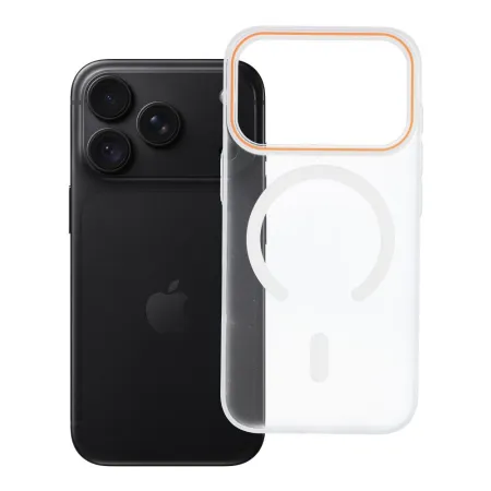 Etui na iPhone 18 Pro / 17 Pro Go Orange zgodne z MagSafe transparentne