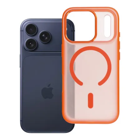 Etui na iPhone 18 Pro / 17 Pro Flexline Mag Cover zgodne z MagSafe pomarańczowe