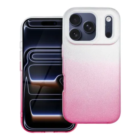 Etui na iPhone 18 Pro / 17 Pro Shining transparentne różowe