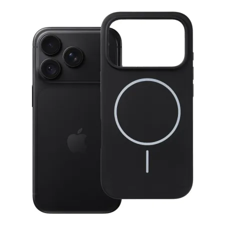 Etui na iPhone 18 Pro / 17 Pro Silicone 2mm (big hole) zgodne z MagSafe czarne