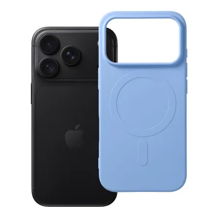 Etui na iPhone 18 Pro / 17 Pro Silicone Mag Cover zgodne z MagSafe (big hole) jasnoniebieskie