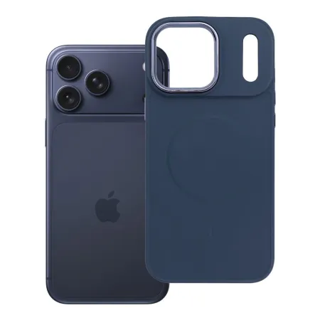 Etui na iPhone 18 Pro Max / 17 Pro Max Frame Mag Cover zgodne z MagSafe granatowe