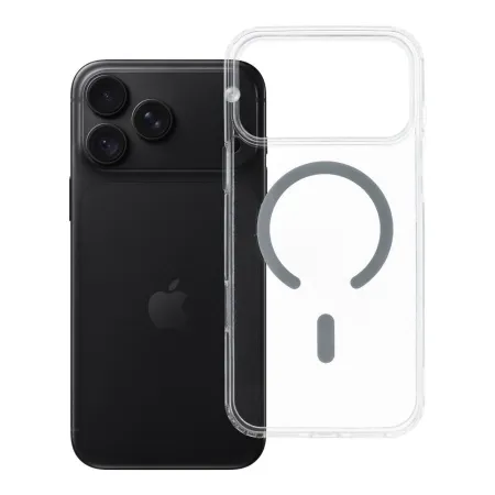 Etui na iPhone 18 Pro Max / 17 Pro Max Drop Glue Colorful Ring Mag Cover zgodne z MagSafe szare