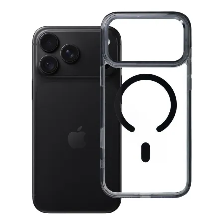 Etui na iPhone 18 Pro Max / 17 Pro Max Frame Clear Hybrid Mag Cover zgodny z MagSafe czarne