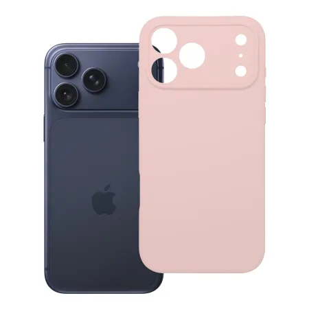 Etui na iPhone 18 Pro Max / 17 Pro Max Silicone 2mm (big hole) pudrowy róż