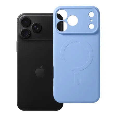 Etui na iPhone 18 Pro Max / 17 Pro Max Silicone Mag Cover zgodne z MagSafe (camera protection) jasnoniebieskie