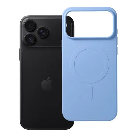 Etui na iPhone 18 Pro Max / 17 Pro Max Silicone Mag Cover zgodne z MagSafe (big hole) jasnoniebieskie