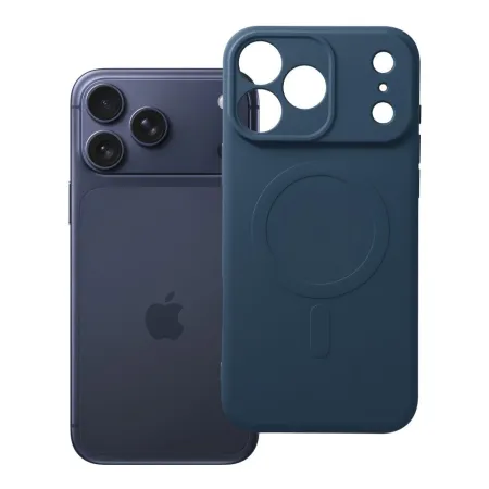 Etui na iPhone 18 Pro Max / 17 Pro Max Silicone Mag Cover zgodne z MagSafe (camera protection) granatowe