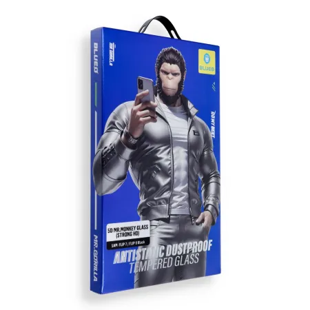 Szkło Hartowane 5D do Samsung FLIP 7 / FLIP 8 Mr. Monkey Glass (2.5D Silk HD) czarne
