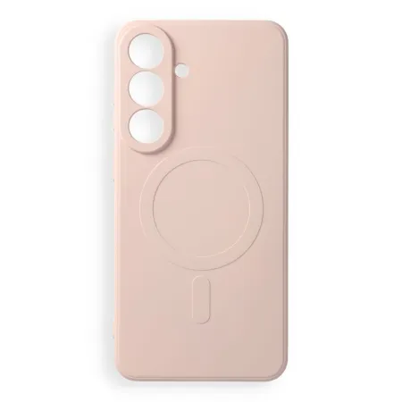 Etui na Samsung S26 FE Silicone Mag Cover zgodne z MagSafe (camera protection) różowe