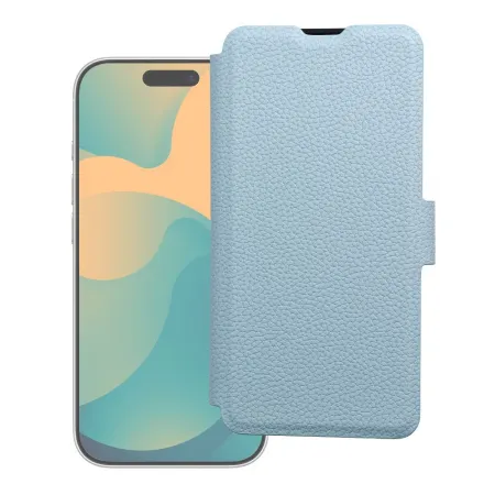 Etui z klapką na iPhone 17 PRO / 18 PRO Max Protect RFID jasnoniebieskie