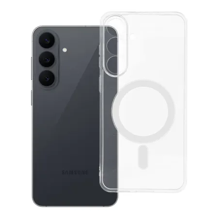 Etui na Samsung S26 FE / S25 FE Clear Case 2 mm Mag Cover zgodne z MagSafe (camera protection) transparentne