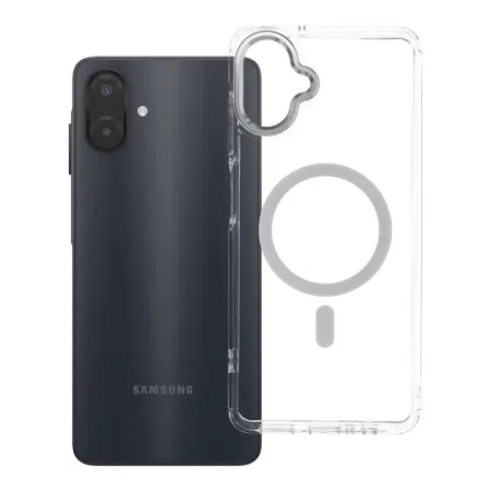 Etui na Samsung A07 / A08 Frame Clear Hybrid Mag Cover zgodny z MagSafe transparentne