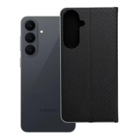 Etui z klapką na Samsung S26 FE Luna Book Carbon czarne