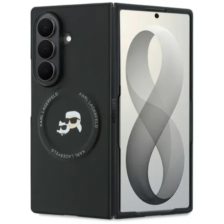 KARL LAGERFELD futerał do SAMSUNG GALAXY Z FOLD 8 ULTRA kompatybilny z MagSafe (Karl&Choupette Saffiano Pins) czarny