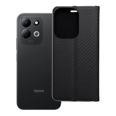 Etui z klapką na Xiaomi Redmi 17 4G / 17 5G EU Luna Book Carbon czarne