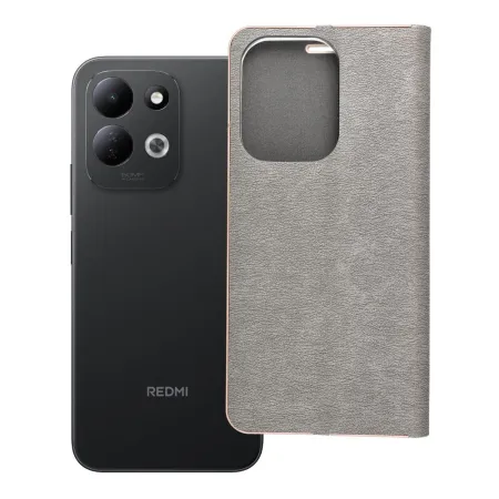 Etui z klapką na Xiaomi Redmi 17 4G / 17 5G EU Luna Book Gold srebrne