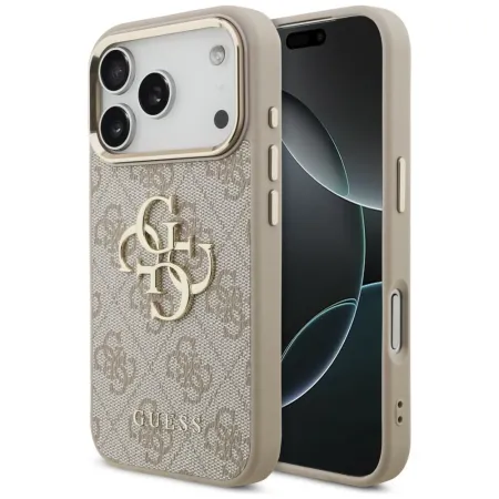 GUESS futerał do IPHONE 18 Pro / 17 Pro GUE005487 (PU W/ Big 4G Classic Logo) różowy złoty