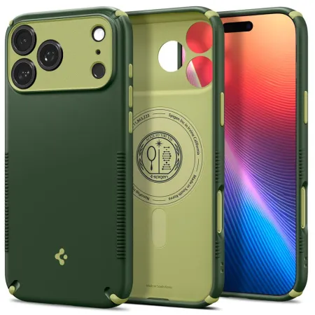 SPIGEN futerał NANO POP HYBRID kompatybliny z MagSafe do IPHONE 18 Pro Max / 17 Pro Max avo green