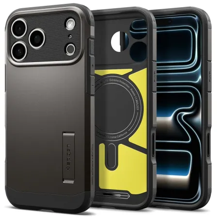 SPIGEN futerał TOUGH ARMOR T kompatybliny z MagSafe do IPHONE 18 Pro / 17 Pro gunmetal