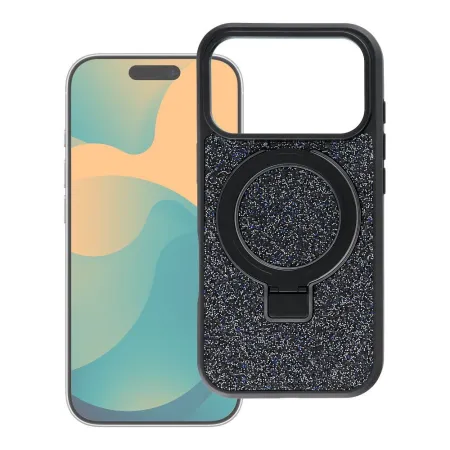 Etui na iPhone 12 / 12 Pro Quartz Circle Stand Mag Cover czarne