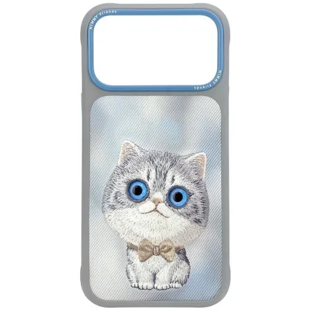 NIMMY futerał BIG EYED SILVER SHADED CAT do IPHONE 18 Pro Max/17 Pro Max szary