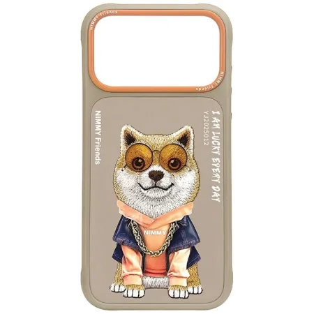 NIMMY futerał GLASSES COOL DOG do IPHONE 18 Pro/17 Pro beżowy