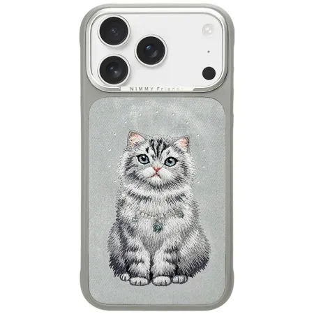 NIMMY futerał LUCKY FASHION CAT kompatybilny z MagSafe do IPHONE 18 Pro Max/17 Pro Max szary