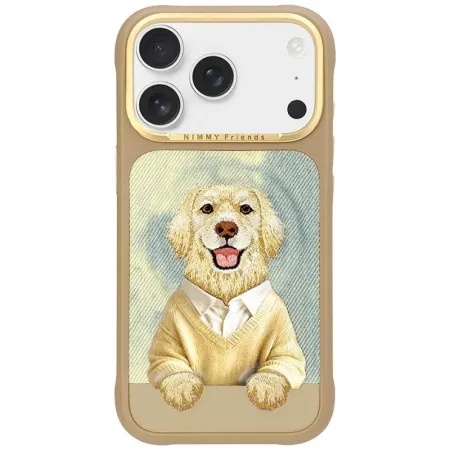 NIMMY futerał GENTLE PETS SERIES DOG kompatybilny z MagSafe do IPHONE 18 Pro Max/17 Pro Max brązowy