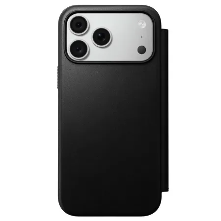NOMAD futerał skórzany do IPHONE 18 Pro Max/17 Pro Max kompatybilny z MagSafe (Modern Leather Folio ECCO Leather) czarny