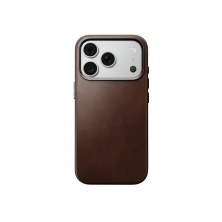NOMAD futerał skórzany do IPHONE 18 Pro/17 Pro kompatybilny z MagSafe (Traditional Leather Case Horween Leather) rustic brown