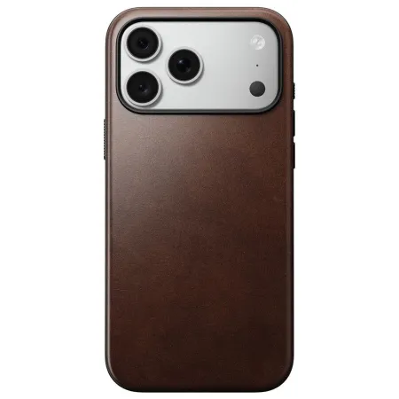 NOMAD futerał skórzany do IPHONE 18 Pro Max/17 Pro Max kompatybilny z MagSafe (Modern Leather Case Horween Leather) rustic brown